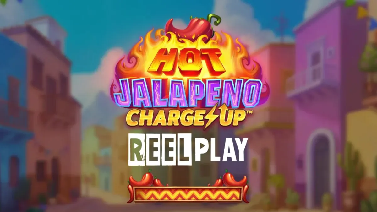 Cena vibrante do slot Hot Jalapeño Charge Up com elementos festivos mexicanos